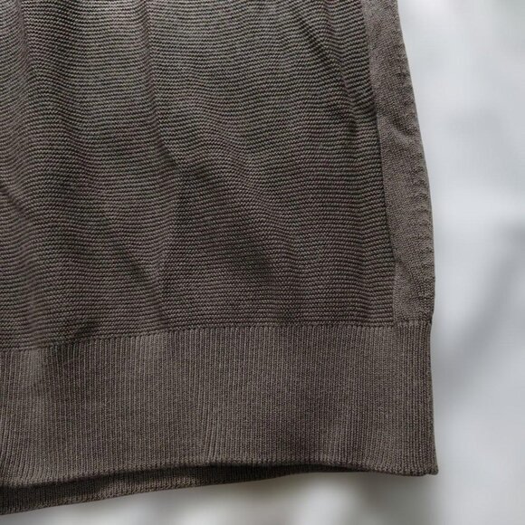 Navor Dark Brown Short Sleeve Knit Top - Picture 4 of 5